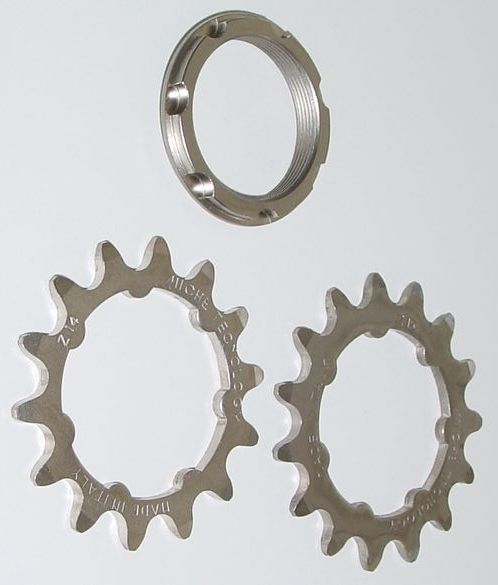 16 tooth Silver Miche Fixed Sprocket Unisex 3/32 Track Sprocket 